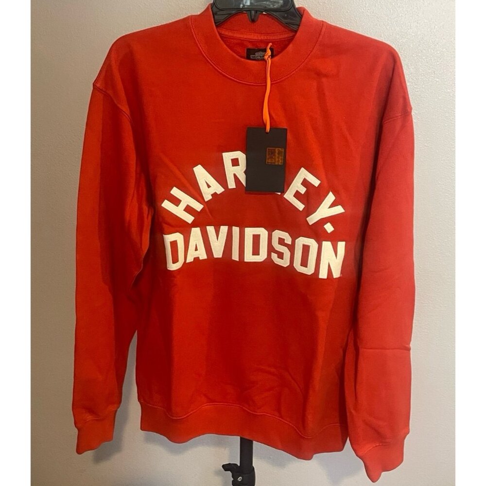 HARLEY DAVISON CREWNECK REDCLAY